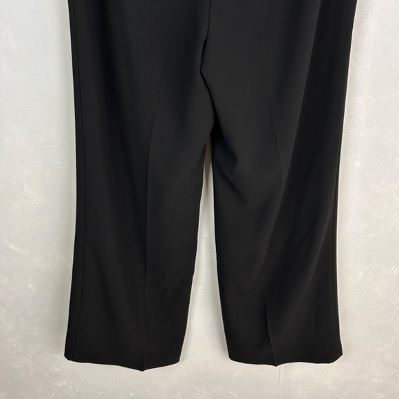 Talbots plus size 18 Easy travel wide leg pant black full length lined - Picture 7 of 10
